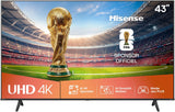 Hisense 43A6Q - TV LED 43 (108 cm) - 4K UHD 3840x2160 - HDR10+ - TV connecté - 3xHDMI 2.1 - WiFi