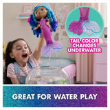 Poupée - BRAND - 6074338 - Interactive lumineuse et sonore - Queue sirene change couleur a l'eau tiede - 7 sons et 1 chanson