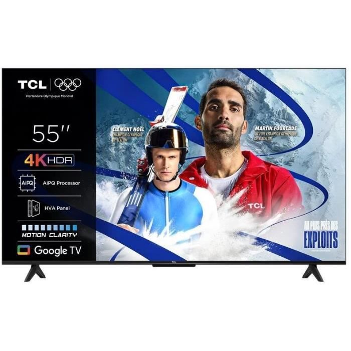 TCL 55P6K - TV LED 55 (139 cm) - 4K UHD 3840x2160 - HDR10+ - Google TV  - 3xHDMI 2.1 - WiFi