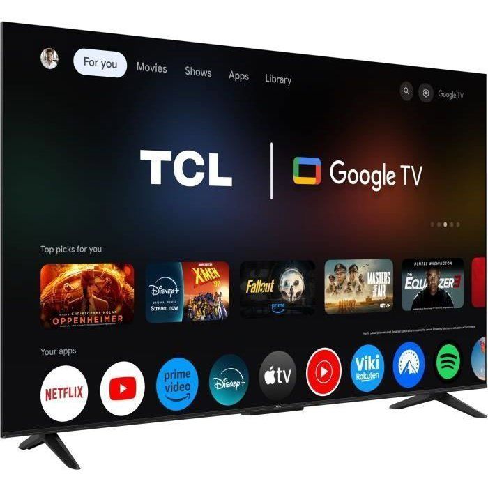 TCL 55P6K - TV LED 55 (139 cm) - 4K UHD 3840x2160 - HDR10+ - Google TV  - 3xHDMI 2.1 - WiFi