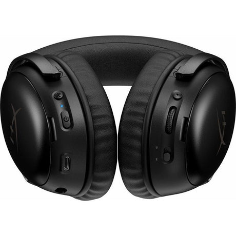 Casque Gamer Sans Fil HyperX Cloud III S Wireless noir pour PC Mac PS5 Mobile Switch.avec adaptateur USB-C vers USB-A, câble USB