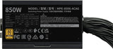 Alimentation PC - COOLER MASTER - MPE-8506-ACAG-BEU - MWE Gold 850 V3 Non Modulaire - ATX 3.1 - 80+ GOLD - 850 W