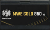 Alimentation PC - COOLER MASTER - MPE-8506-ACAG-BEU - MWE Gold 850 V3 Non Modulaire - ATX 3.1 - 80+ GOLD - 850 W