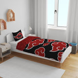 Parure de lit - NARUTO - Akatsuki - Microfibre - 1 housse de couette 140 x 200 cm + 1 taie 63 x 63 cm
