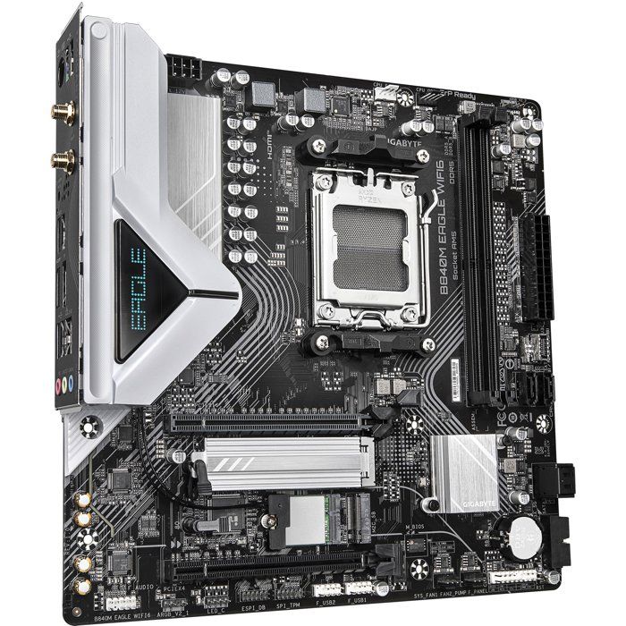 Carte mere - GIGABYTE - B840M EAGLE WIFI6 - Format Micro-ATX - Chipset AMD B840 - DDR5 & PCIe 5.0 - WiFi 6