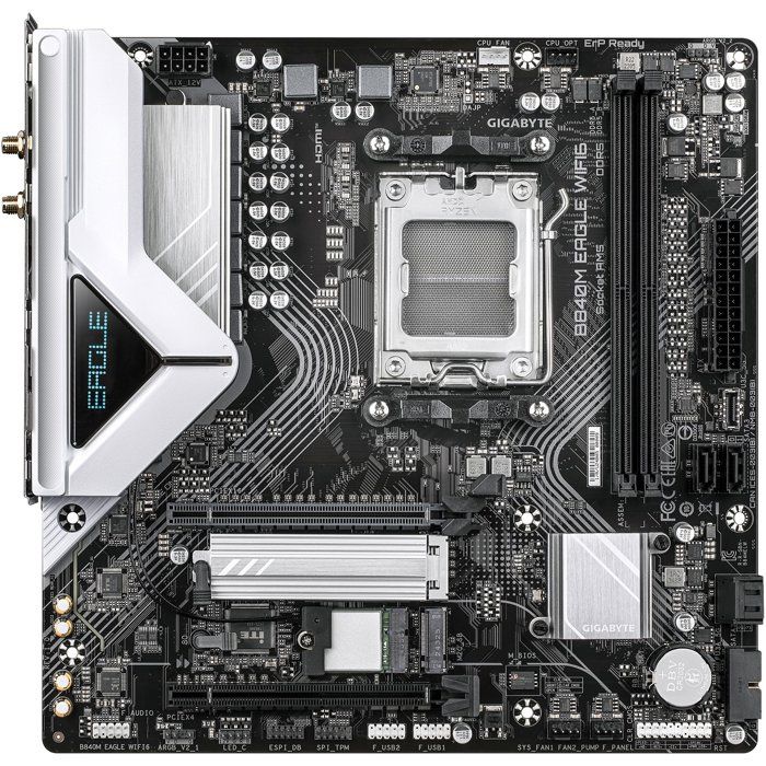 Carte mere - GIGABYTE - B840M EAGLE WIFI6 - Format Micro-ATX - Chipset AMD B840 - DDR5 & PCIe 5.0 - WiFi 6