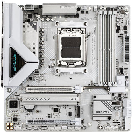 Carte mere - GIGABYTE - B850M EAGLE WF6E ICE - Format Micro-ATX - Chipset AMD B850 - DDR5 & PCIe 5.0 - WiFi 6E