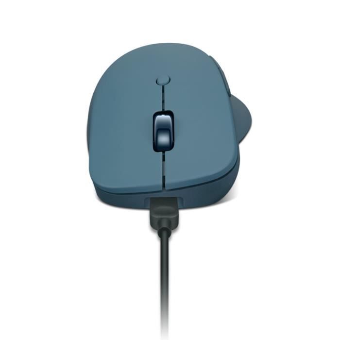 Souris sans fil rechargeable LENOVO Yoga Pro - Bluetooth 5.0 -  Boutons programmables - Bleu sarcelle