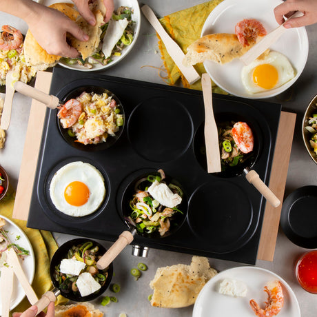 Wok party set 2-en-1 - DOMO - DO8719W - 6 personnes - Wok et Pancakes - 1000 W