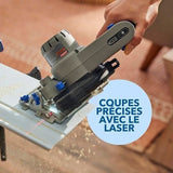 Scie compacte CS12V-S1 12V - 3 accessoires, 1 batterie 2Ah + chargeur - DREMEL Blueprint