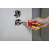 Pince VDE a bec long coudée - BOSCH PROFESSIONAL - 200 mm - Isolée jusqu'a 1 000 V - Protection électrique