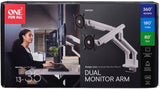 Support moniteur - ONE FOR ALL - Dynamic - Vesa 100 - Double Bras - 13 a 35'' - Blanc