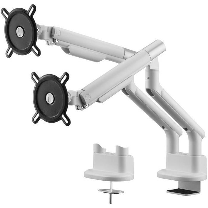 Support moniteur - ONE FOR ALL - Dynamic - Vesa 100 - Double Bras - 13 a 35'' - Blanc