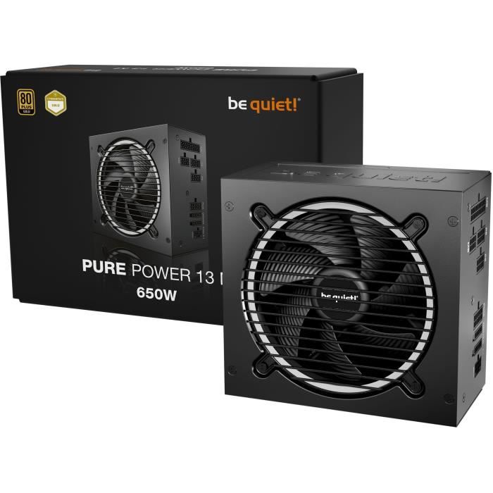 Alimentation PC - BE QUIET! - Pure Power 13 M - 650 W - BP025EU - Silencieuse et Efficace