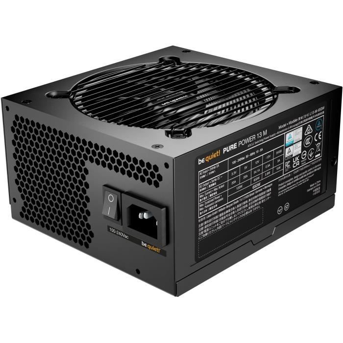 Alimentation PC - BE QUIET! - Pure Power 13 M - 650 W - BP025EU - Silencieuse et Efficace