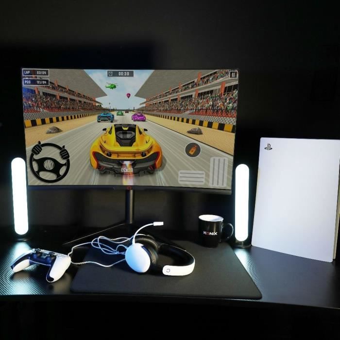 Casque gaming circum-aural - KONIX - Nexus PS5 - Haut-parleurs 40 mm - Microphone intégré - Câble 1,5 m