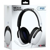 Casque gaming circum-aural - KONIX - Nexus PS5 - Haut-parleurs 40 mm - Microphone intégré - Câble 1,5 m