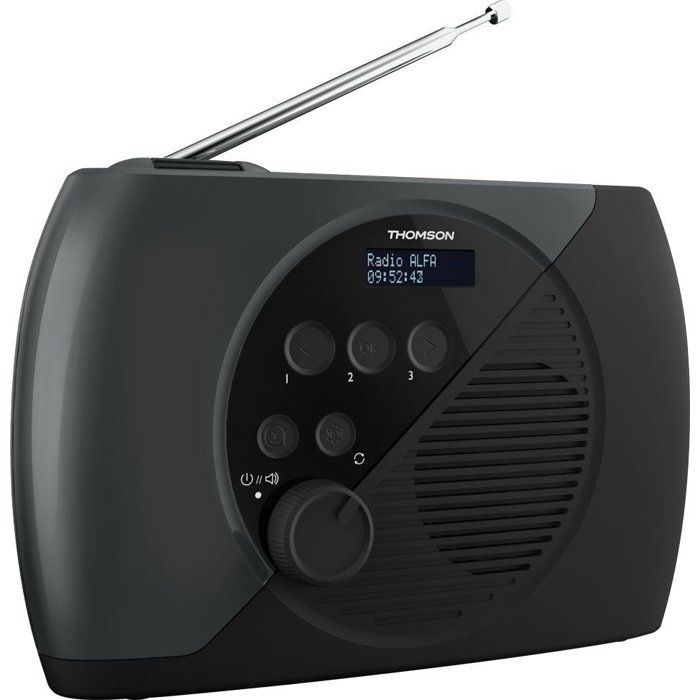 Radio FM - THOMSON - DAB - Gris et Noir