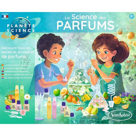Kit Scientifique - SENTOSPHERE - La science des parfums - Faire évoluer son odorat - Composition parfum - Des 8 ans