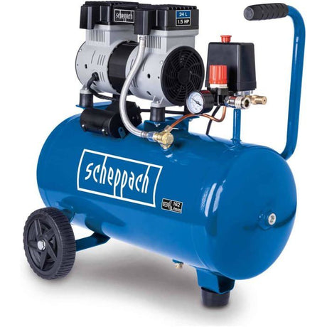 Compresseur d'air horizontal SCHEPPACH - HC26Si - 24L - 1100 W - 8 bars - 1,5 CV