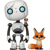 Figurine Funko Pop! - The Wild Robot - Roz avec Joli-Bec & Escobar - Vinyle 10 cm - Détails soignés
