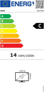 Ecran PC - ASUS - VA279HG Eye Care - 27 - IPS - Full HD - 120Hz - 1ms - Adaptive-Sync - 99% sRGB - HDMI