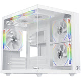Boitier PC sans alimentation - XIGMATEK Aqua M Lite Arctic - EN44427 - Cube - Format Micro-ATX - Blanc