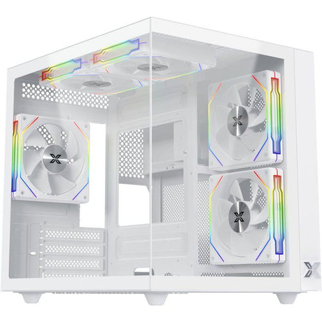 Boitier PC sans alimentation - XIGMATEK Aqua M Lite Arctic - EN44427 - Cube - Format Micro-ATX - Blanc