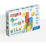 Blocs magnétiques - GEOMAG - Set créatif - 16 pieces - Éducatif - Plastique recyclé - Des 12 mois