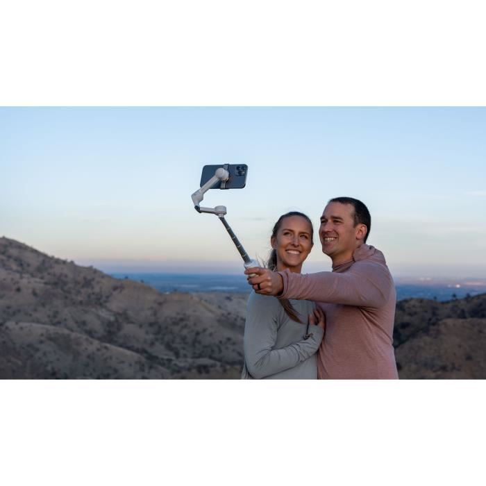 Stabilisateur smartphone - INSTA360 - Flow 2 - Suivi panoramique 360° - Blanc - Pack standard