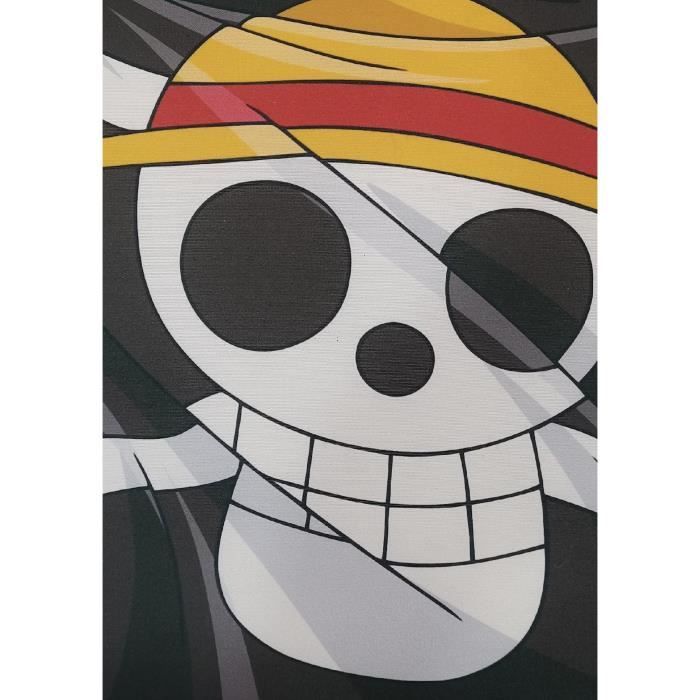 Coussin double face - Carré - ONE PIECE - Luffy et son équipage - Microfibre - 40 x 40 cm