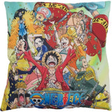 Coussin double face - Carré - ONE PIECE - Luffy et son équipage - Microfibre - 40 x 40 cm