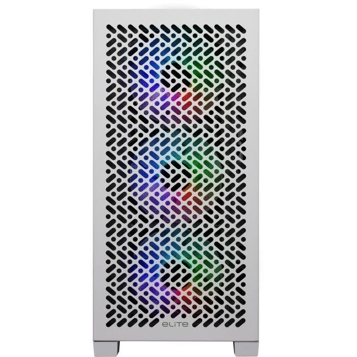 COOLER MASTER - Elite 302 White - Boîtier PC - Mini-tower/mATX