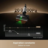 Aspirateur Balai Laveur - MOVA X4 PLUS - Anti-enchevetrement - Nettoyage Auto 100 °C - Aspiration 20 kPa