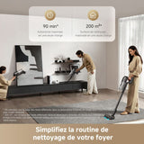 Aspirateur Balai sans Fil - DREAME Z10 - 210AW - Filtration 99,99% HEPA H14 - Détection poussiere - Réglage Auto de l'Aspiration