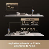 DREAME H15 Mix Aspirateur Laveur 7-en-1 - Bras robotique IA - Nettoyage des Bords Triple - 23 kPa - Lavage Brosse a l'eau a 100 °C