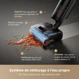 DREAME H15 Mix Aspirateur Laveur 7-en-1 - Bras robotique IA - Nettoyage des Bords Triple - 23 kPa - Lavage Brosse a l'eau a 100 °C