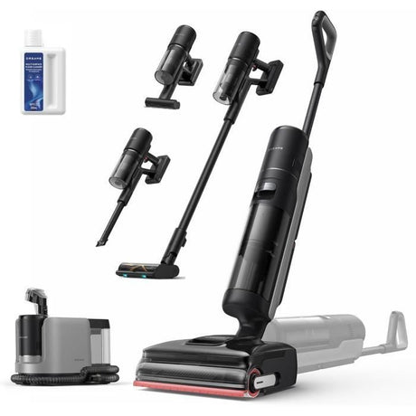 DREAME H15 Mix Aspirateur Laveur 7-en-1 - Bras robotique IA - Nettoyage des Bords Triple - 23 kPa - Lavage Brosse a l'eau a 100 °C