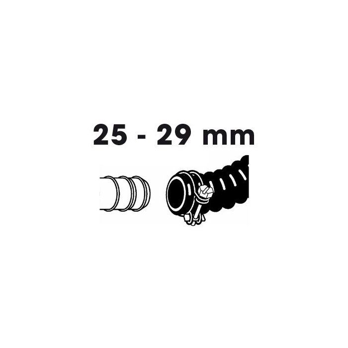 Lot de 2 colliers de serrage - UBBINK - Diamètre 25-29 mm - Galvanisés - Pour tuyau spiralé