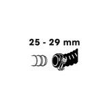 Lot de 2 colliers de serrage - UBBINK - Diamètre 25-29 mm - Galvanisés - Pour tuyau spiralé