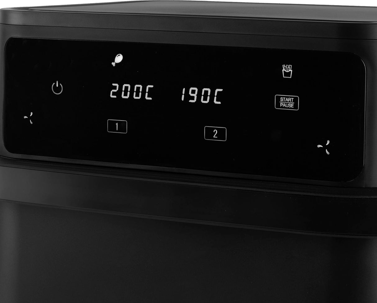 Friteuse sans huile HKoeNIG - FRY960 - Capacité 10L convertible 2 x 5L - 8 programmes de cuisson - 2400W