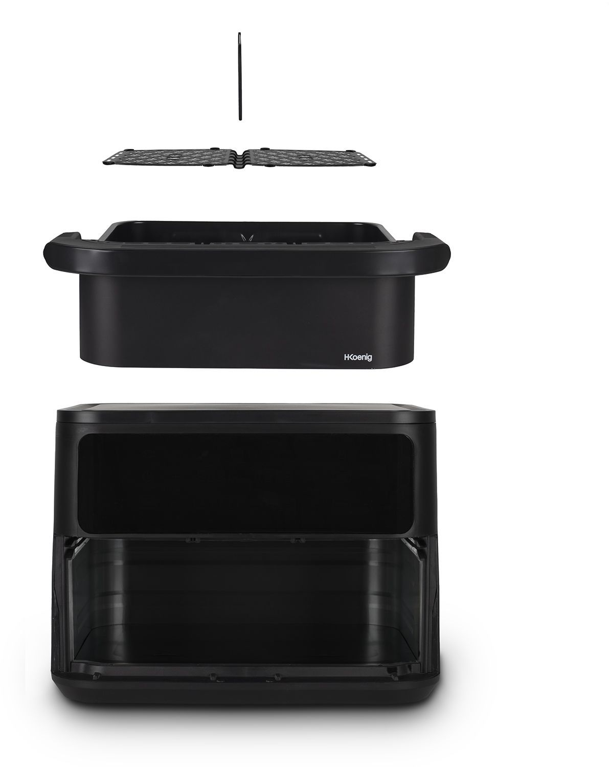 Friteuse sans huile HKoeNIG - FRY960 - Capacité 10L convertible 2 x 5L - 8 programmes de cuisson - 2400W