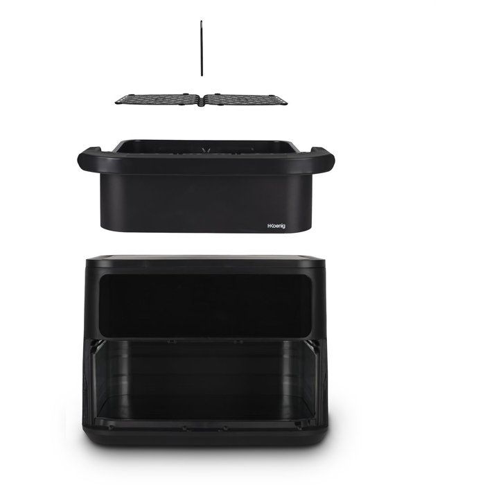 Friteuse sans huile HKoeNIG - FRY960 - Capacité 10L convertible 2 x 5L - 8 programmes de cuisson - 2400W
