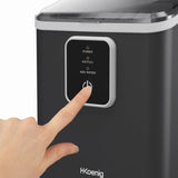 Machine a glaçons HKoeNIG - KUB12 - Jusqu'a 12kg de glaçons par jour -  6 a 13 minutes de production - 120W - Noir
