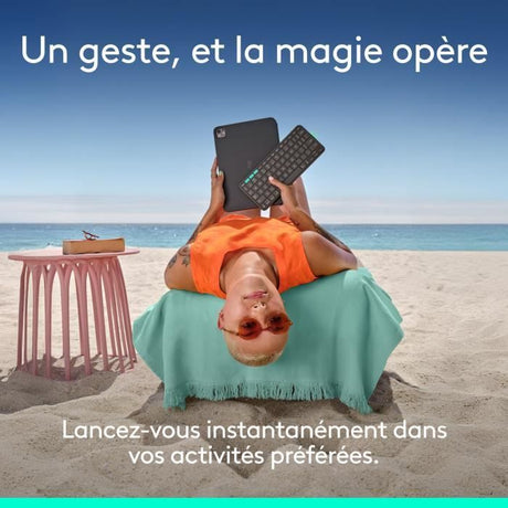 Etui clavier - Logitech - Flip Folio - Pour iPad et iPad Air 11 pouces (M4 et M5) (M2, M3 & M4) (5e génération) - Graphite
