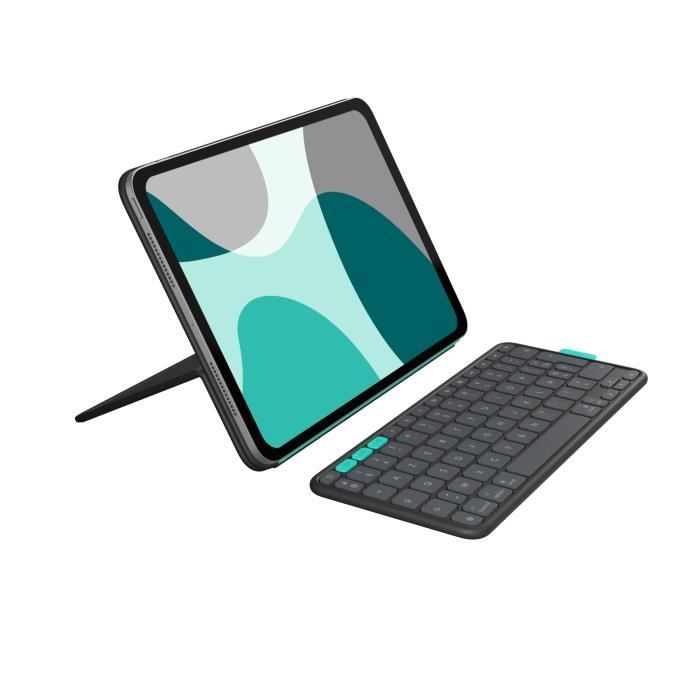 Etui clavier - Logitech - Flip Folio - Pour iPad et iPad Air 11 pouces (M4 et M5) (M2, M3 & M4) (5e génération) - Graphite