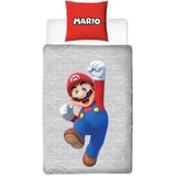Parure de lit réversible - MARIO BROS - Mario et Luigi - Microfibre - 1 housse de couette 140 x 200 cm + 1 taie 63 x 63 cm
