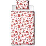 Parure de lit réversible - MARIO BROS - Mario - Microfibre - 1 housse de couette 140 x 200 cm + 1 taie 63 x 63 cm