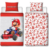 Parure de lit réversible - MARIO BROS - Mario - Microfibre - 1 housse de couette 140 x 200 cm + 1 taie 63 x 63 cm