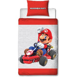 Parure de lit réversible - MARIO BROS - Mario - Microfibre - 1 housse de couette 140 x 200 cm + 1 taie 63 x 63 cm